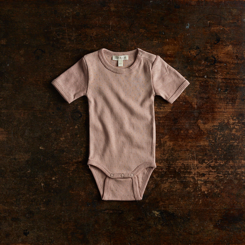 Acuta Baby Body - Cotton Pointelle - Peony