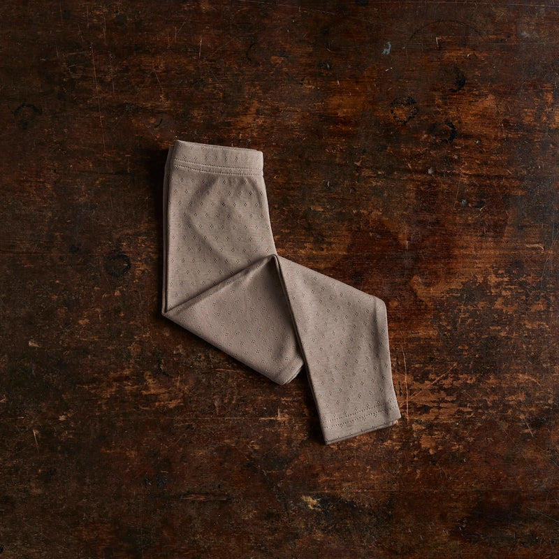 Finch Leggings - Cotton Pointelle - Timber