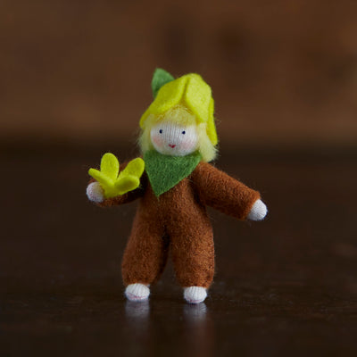 Handmade Wool Fairy Child - Forsynthia - White