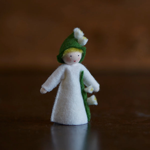 Handmade Wool Fairy - Lily of the Valley - White