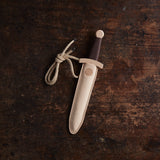 Wooden Viking Dagger & Leather Sheath