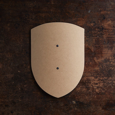 Wooden Small Curved Shield - Unpainted