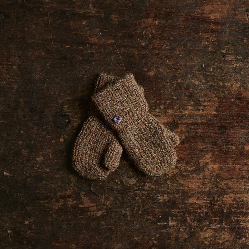 Baby & Kids Alpaca Mittens - Cocoa