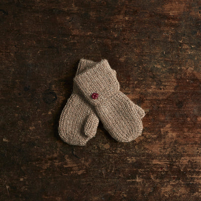 Baby & Kids Alpaca Mittens - Pebble