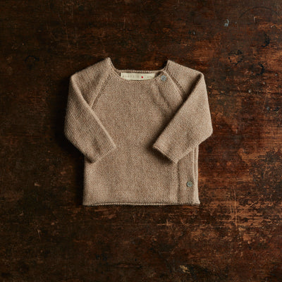 Baby Alpaca Noa Sweater - Pebble