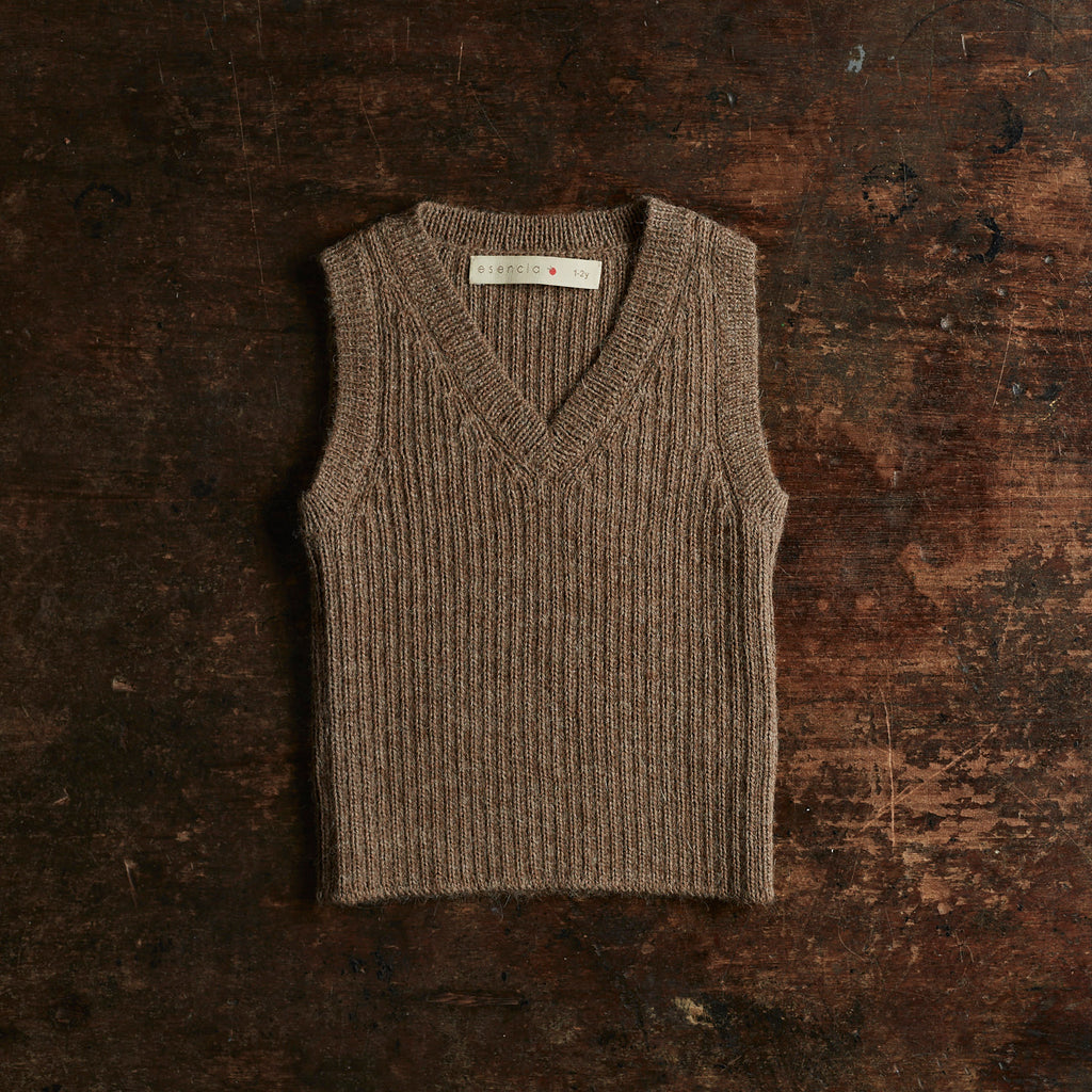 美品☆アエレ aere V-neck wool vest Ｖネックベスト-