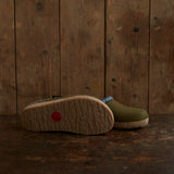 Adults Felted Wool Franzl Clog Slipper - Olive