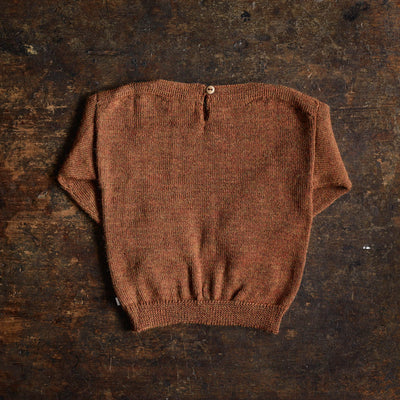 Alpaca Mushroom Pocket Sweater - Hazelnut