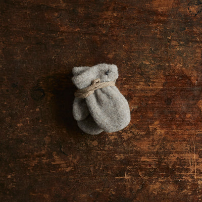 Baby & Kids Merino Wool Fleece Mittens - Moon Rock