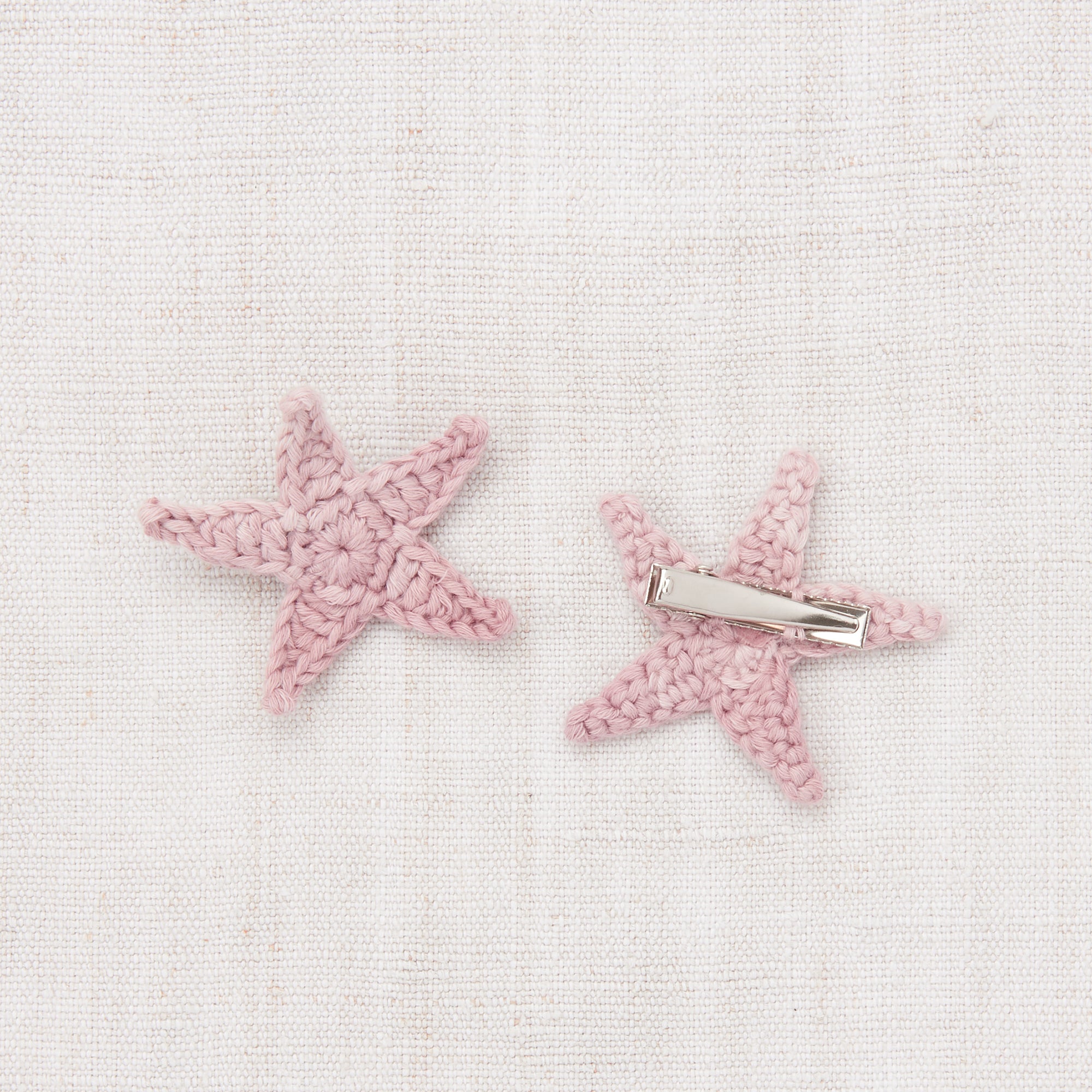 Kids Hand Crochet Cotton Starfish Clip Set - Parfait – MamaOwl