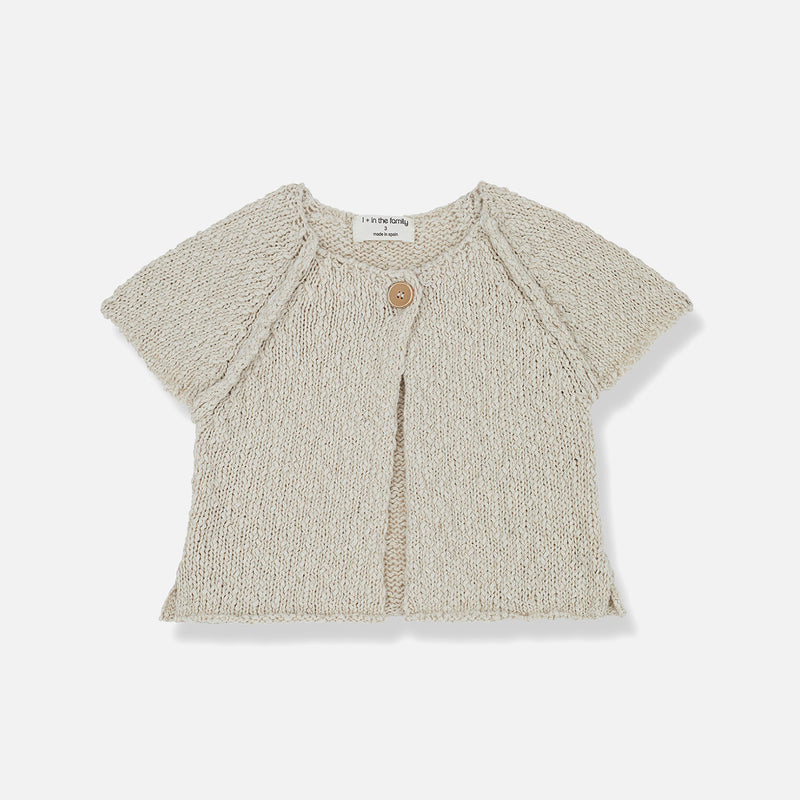 Baby & Kids Cotton/Linen Martina Cardigan - Natural