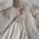 Baby & Kids Cotton/Linen Martina Cardigan - Natural