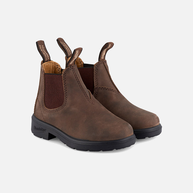 Kids Leather Classic Chelsea Boots - Rustic Brown