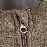 Kids Boiled Merino Wool Hooded Coat - Nut