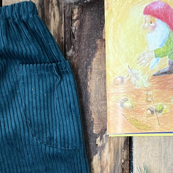 Cotton Corduroy Trousers - Petrol