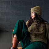 Women's Alpaca/Merino Wool/Cotton Moya Beanie - Nettle