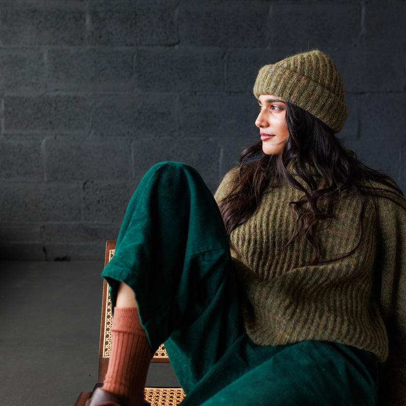 Women's Alpaca/Merino Wool/Cotton Moya Pullover - Nettle