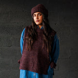 Women's Alpaca/Merino Wool/Cotton Moya Vest - Fig