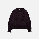 Women's Alpaca/Merino Wool/Cotton Moya Cardigan - Fig