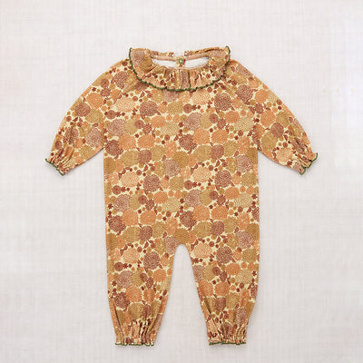 Baby Pima Cotton Pierrot Onesie - Acorn Chrysanthemum