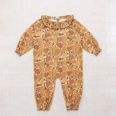 Baby Pima Cotton Pierrot Onesie - Acorn Chrysanthemum – MamaOwl
