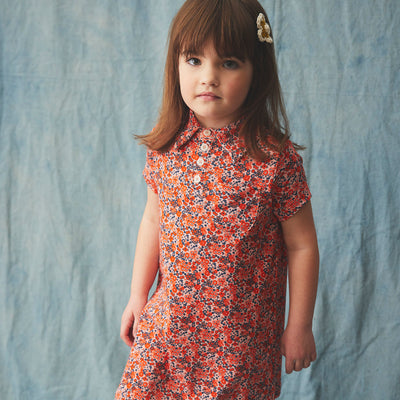 Pima Cotton Sharon Polo Dress - Rose Blush Tisbury Garden