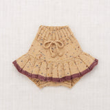 Hand Knit Merino Wool Skating Pond Skirt - Camel Confetti