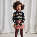 Handknit Merino Wool Skating Pond Skirt - Prairie Rose