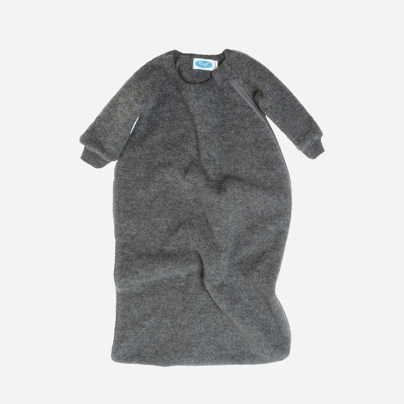Merino Wool Fleece LS Sleeping Bag Slate – MamaOwl