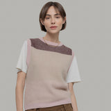 Women's Recycled Cashmere Bice Vest - Rosa Peonia