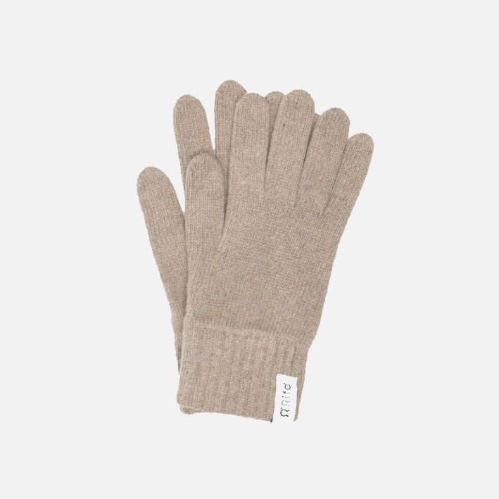 Women's Recycled Cashmere Anita Gloves - Beige Sabbia