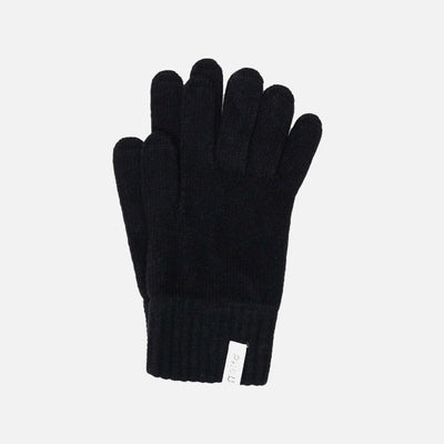 Women's Recycled Cashmere Anita Gloves - Black Ardesia