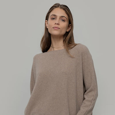 Women's Recycled Cashmere Dorotea Sweater - Beige Sabbia