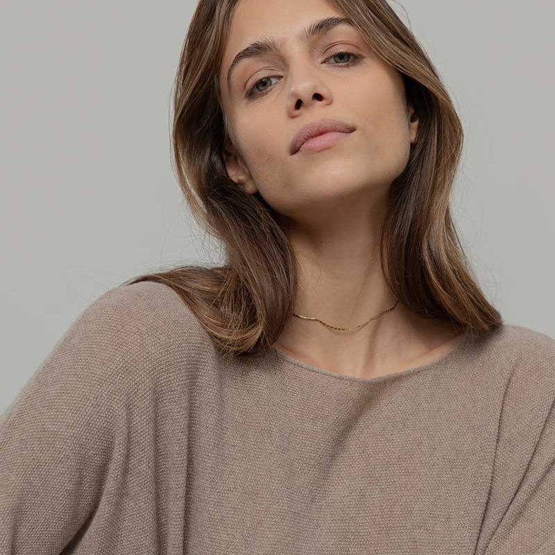 Women's Recycled Cashmere Dorotea Sweater - Beige Sabbia