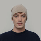 Adult's Recycled Wool Frank Beanie - Beige Cantuccino