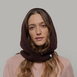 Adults Recycled Cashmere Marika Balaclava - Brown Caffè