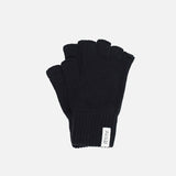 Women's Recycled Wool Sasha Fingerless Gloves - Black Ardesia