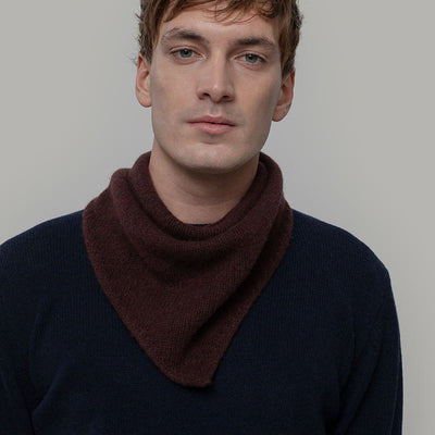 Adult's Recycled Cashmere Masha Bandana/Scarf - Brown Caffè