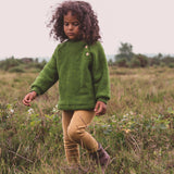 Puffin Baby & Kids Sweater - Merino Wool Fleece - Forest