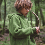 Hawk Jacket - Merino Wool Fleece - Forest