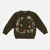 Merino Wool Woodland Sweater - Pine
