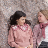 Merino Wool Judith Cardigan - Cherry