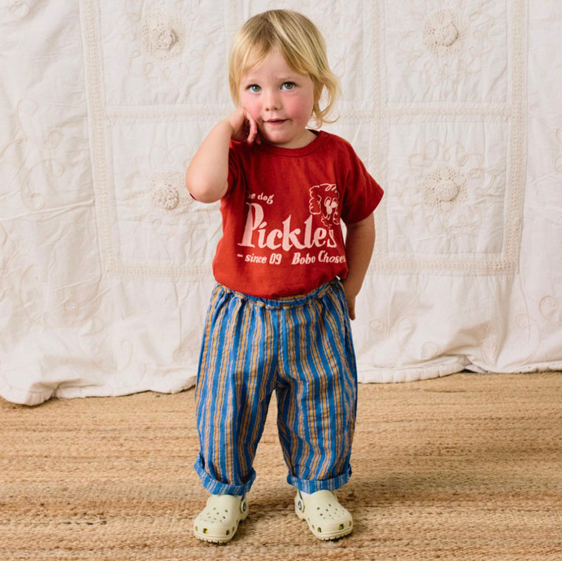 Baby Cotton T-Shirt - Red Pickles the Dog