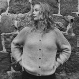Women's Alpaca Mona Cardigan - Pebble