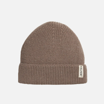 Kids Merino Wool Beanie - Nut