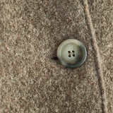 Women's Boiled Merino Wool Coat - Nut