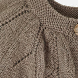 Baby & Kids Merino Wool Reversible Cardigan - Nut