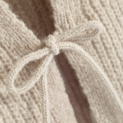 Baby & Kids Merino Wool/Alpaca/Silk Tie Vest - Beige