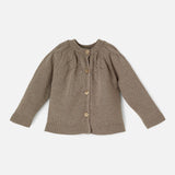 Baby & Kids Merino Wool Reversible Cardigan - Nut
