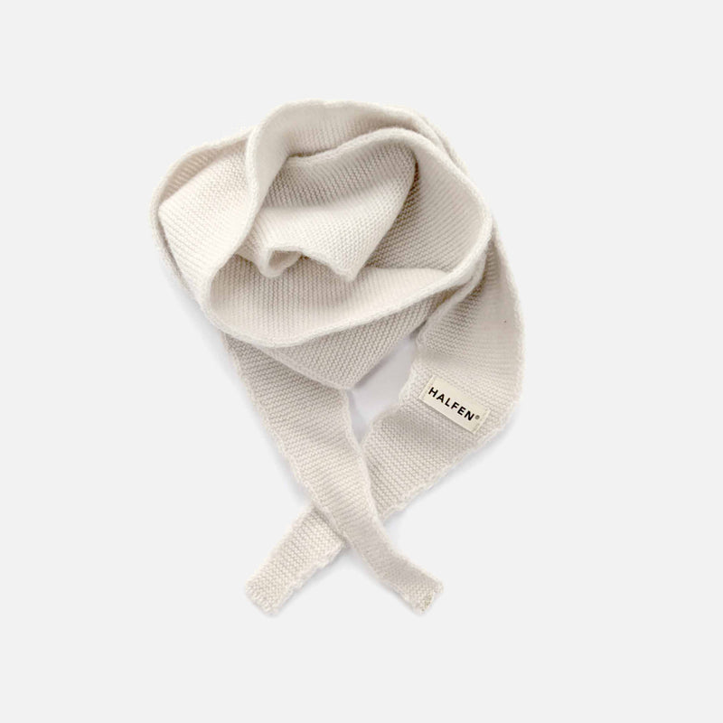 Women's Merino Wool/Cashmere Necktie - Beige